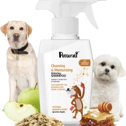 Waterless Dry Shampoo for All Breed Dogs | Anti-itching | Oatmeal, Manuka Honey & Green Apple Dog Shampoo-image-22