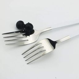 krusan Stainless Steel Dinner Forks Table Forks Set Long Handle Forks for Buffet Forks Stainless Steel Serving Fork Set image 4