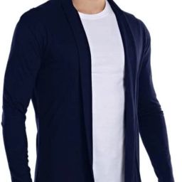Men Jacket Style Full Sleeve Dark Blue Shrug-image-79