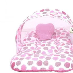 Premium Baby Mosquito Net Bed Cover with Foldable Mattress and Pillow Washable Crib-12