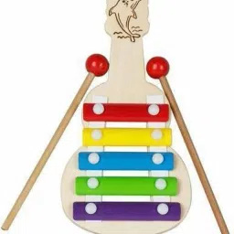 Xylophone Guitar Wooden (5 Nodes) | Kids First Musical Sound Instrument Toy | Babies Toddlers 6 Months + (Multicolor)-22