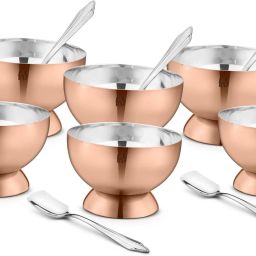 Savory Pudding Set (6 Bowl and 6 Spoon) Bowl, Spoon Serving Set-image-25