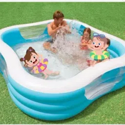 Outdoor Intex (IND*466) Portable Beach Wave Lounge Swimming Pool Inflatable Swimming Pool-image-79