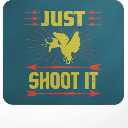 LASTWAVE Just shoot it, Graphic Printed Mouse Pad for Computer, PC, Laptop Non Slip Base Mousepad-image-3