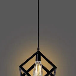 (PACK OF 1)Cube Hanging Pendants Light E27 Holder, Hanging Lights (Pendant Lights) Lamp Shade-20