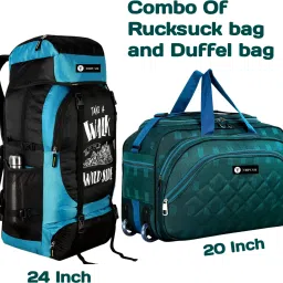 Rucksack and Duffel Bag With Wheels Combo Pack of 2 For men and women Rucksack- 70 L-image-74