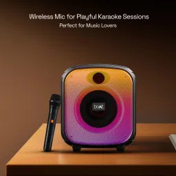 boAt PartyPal 63 Pro w/ Wireless Mic for Karaoke,8HRS Playback,RGB LEDs & TWS Feature 30 W Bluetooth Party Speaker image 5