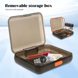 inkulture 7 Days Day 3 Times a Pill Box, Push Button Supplements Waterproof | 01 Pcs Pill Box image 5