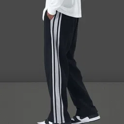culish Men Solid Black Track Pants-picture-13