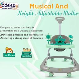 Musical Activity Walker With Parent Rod-13