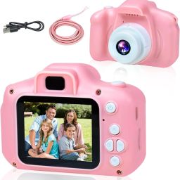 Bzrqx Gift Toy Baby Camera Baby Gift HD 8MP Video Digital Sports Camera 2 Inch Screen Recorder Soft Cover Sports and Action Camera-image-85