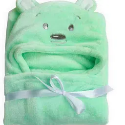 pandaoriginals Solid Single Hooded Baby Blanket for AC Room-picture-8