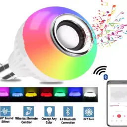 Pick and Nick toy Light Bulb Speaker, Bluetooth Light Bulbs, RGB Smart Music Bulb with Remote RS13 Smart Bulb-image-10