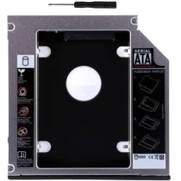 Etake 9.5mm Universal 2nd Hard Drive Bay Caddy For Laptop 2.5 inch Internal Hard Drive Enclosure 2.5 internal hard drive enclosure (For Universal 2.5" HDD/SSD, Black) 2.5 inch internal hard drive enclosure-0
