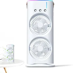 Portable Air Conditioners USB Double Head Desktop Fan 6 Blade Table Fan-image-103