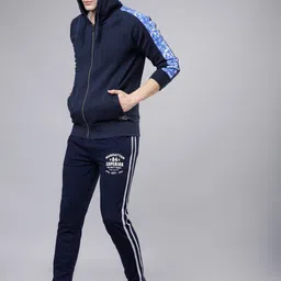 highlander Men Solid Blue Track Pants-picture-2