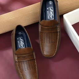 Black Synthetic Leather Casual Loafer Loafers For Men-image-51