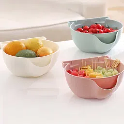 market 99 Light Green Plastic Matt Finish 1 Pcs Colander-picture-15