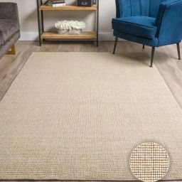Cream Abstract Wool 4 x 6 Feet Hand Woven Carpet by Kaleen India-picture-32