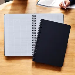 innaxa A5 Black Cover Square Grid Notebook,A5 Journal, 100 GSM Paper A5 Notebook Square Grid 120 Pages image 4