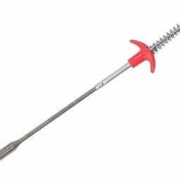 Drain Catcher |Sink Cleaning Stick |Hair Catching |Sink Overflow Drain Cleaning |Drain Clog Water Pipe |Sink Cleaner Snake Unblocked Kitchen Bath Rod Hair Remover Multi-purpose Plunger Sink Plug-image-1