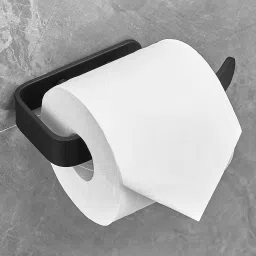 Aluminum Tissue Paper Holder/Tissue Paper Holder(978, Black) Pack of 1 Aluminium Toilet Paper Holder-6
