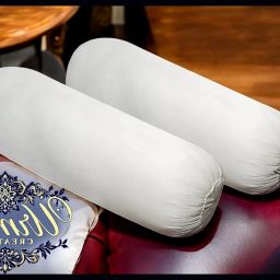 Round Microfibre Solid Bolster Pack of 2-image-103