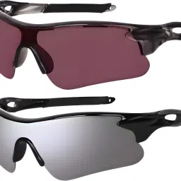UV Protection, Riding Glasses Sports, Wrap-around Sunglass (Free Size) Men-Women-image-89