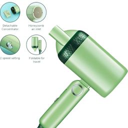 MMTELECOMM Compact Hair Dryer with Hanging Hook and Smooth Airflow Hair Dryer-image-2