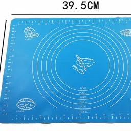 shafire Reusable Non-Stick Pastry Mat for Pastry Rolling with Measurements Silicone Cake Server image 2
