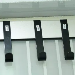 Wall Mounted Towel Hanger|Interchangeable Over The Door Hook|Pack of 3|Black Hook 3-image-22