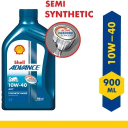 shell Advance AX7 4T 10W-40 API SM Synthetic Blend Engine Oil image 2