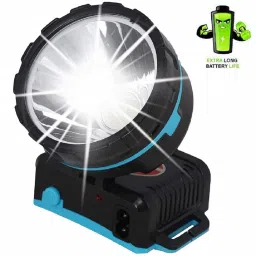 akr Powerful Rechargeable Headlight Torch /Headlamp searchlight 80 W Laser Led 4 hrs Torch Emergency Light image 2