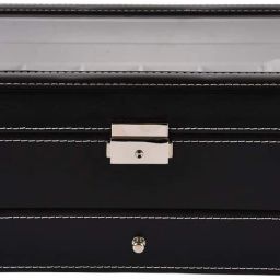 Watch Display Storage Organizer, 12 Slot Watch Organizer Watch Box-image-0