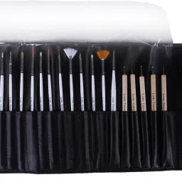 15 Nail Art Brush, 5 Two Way Dotting Tool And Carry Case-25