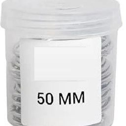 KRAFTMASTERS 50mm Loose Leaf Binder Ring Key Chain Key Rings Card Ring Stainless Steel 50 Pcs Manual Ring Binder-image-77