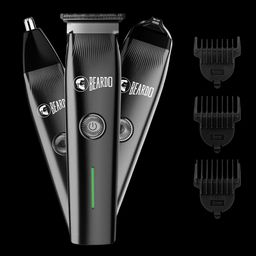 BEARDO Ape-X Prime 3-in-1 Rechargeable Cordless Multipurpose Trimmer for Beard, Face, Nose & Ear for Men (120mins Runtime, Advanced Blade Technology, Black)-12