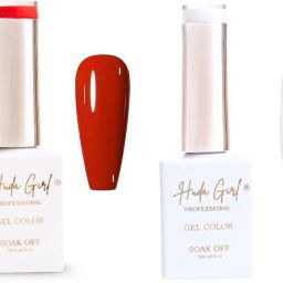 UV Gel Nail Polish Set Red & White Gel Nail Polish Kit Super Glossy Finish RED, WHITE-9