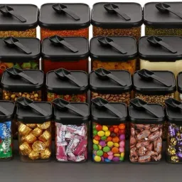 metgunz Plastic Grocery Container - 1400 ml, 900 ml, 650 ml, 350 ml image 3