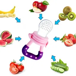mastela Fruit/Food Feeder/Pacifier/Nibbler with Silicon Mesh in Box Packing (Pink, Pack of 1) Teether and Feeder image 5