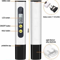 morwater Digital TDS Meter-02 for Water Quality Testing (0~999ppm) with Hold Feature Digital TDS Meter image 3