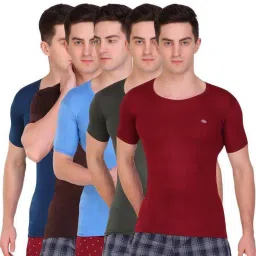 Pack of 5 Titanic Dyed Men Vest-image-9