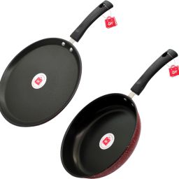 Premium Quality Nonstick Cookware Combo Tawa & Fry Pan 22 cm diameter 1.5 L capacity-image-4