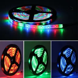 PIXELSYNC RGB Strip Light 150 LED m Multicolor RGB, Color Changing with remote & adapter3 Light Strip image 4
