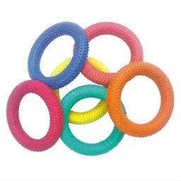 Tennikoit Ring Rubber Ring Dotted Ring ( Pack of 6) Rubber Tennikoit Ring-image-28