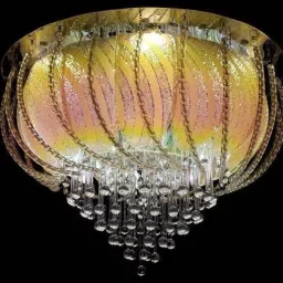 fredi group Color changing with bluetooth music system,middle part MOVING CLOCKWISE Chandelier Ceiling Lamp image 4