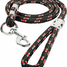 Nylon Rope Black Leash 5.2 feet long X 15mm 180 cm Dog Cord Leash-27