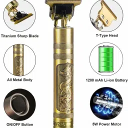 ZATCO BEARD HIGH QUALITY Trimmer 120 min Runtime 4 Length Settings-13