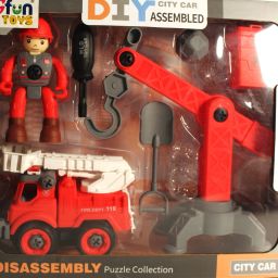 Fire Truck with Fire Man Pretend Play Set-100