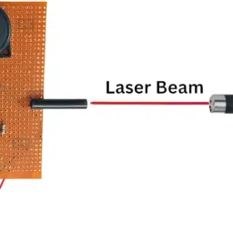 erhindia Laser Security Alarm Science Project Working Model Kit for Class Students Educational Electronic Hobby Kit image 3